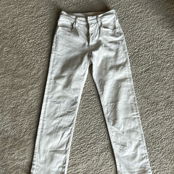 Mother The Tomcat Ankle Jeans Cream Puff Off White Size 29 - Picture 1 of 4